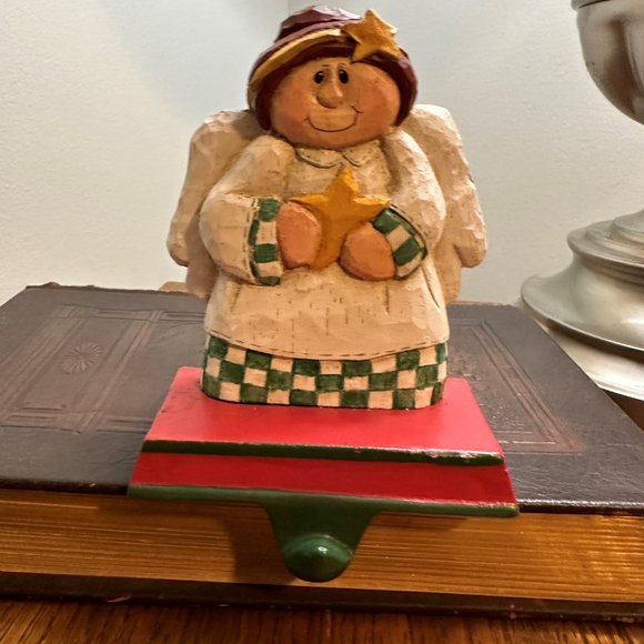Vintage Christmas Stocking Holder Midwest of Cannon Falls ANGEL - Picture 7 of 13